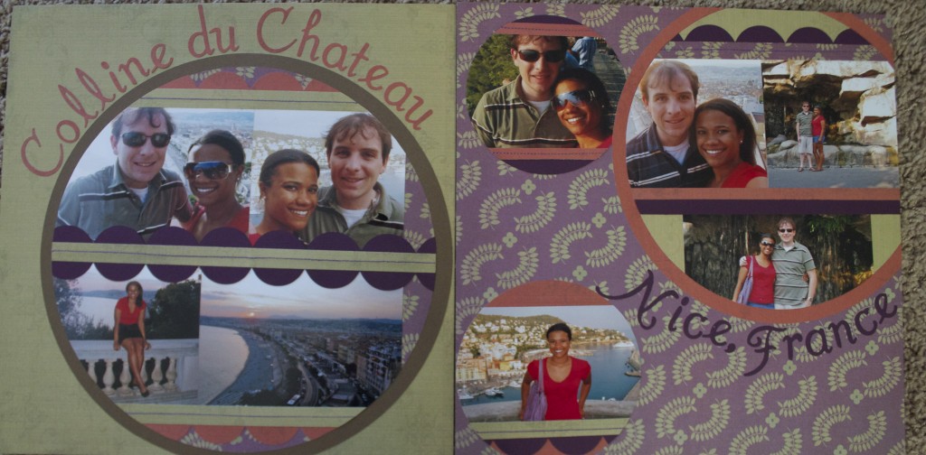 scrapbook layout colline du chateau nice france europe scrapbooking travel ideas