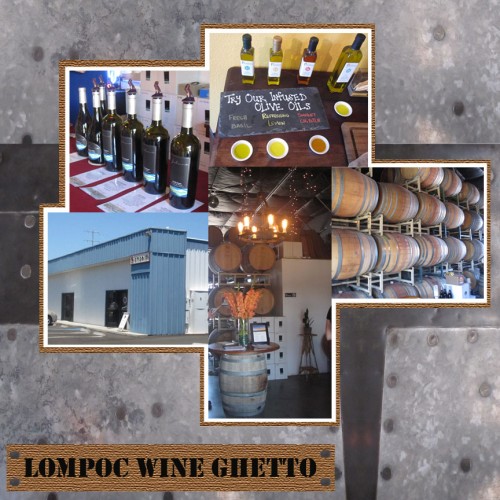 SuitcaseJournal: Lompoc Wine Ghetto, Santa Ynez Valley Wine Tasting Digital Scrapbook Layout Idea by Kristin