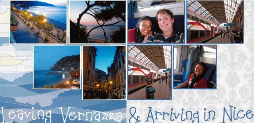 Vernazza to Nice, Italy, France, Scrapbook