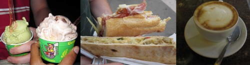 Snacks in Venice, Italy