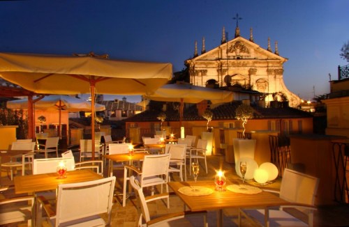 Rooftop Terrace, Albergo Cesari, Rome, Italy