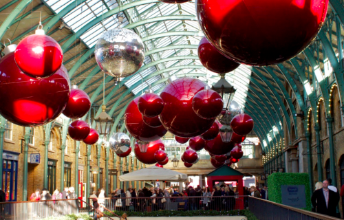 Covent Garden during the holidays